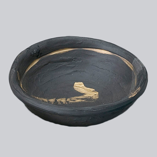 707-10300 加古川(黒金銀彩)丸多用鉢