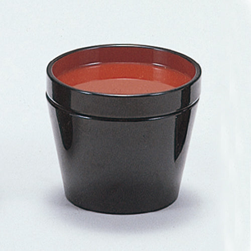 410-29101 朝顔型汁千代口 黒内朱<上皿付>