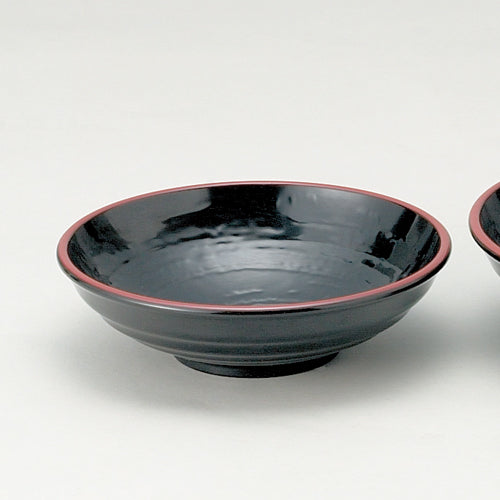 390-75013 6寸吉野椀 黒天朱