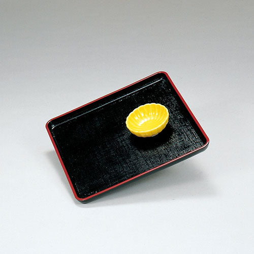 厚口布摺盆 黒天朱 ノンスリップ