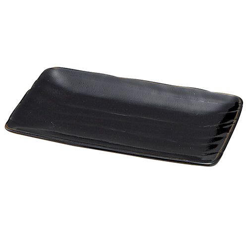 516-00815 柚子黒天目 削ぎ串皿