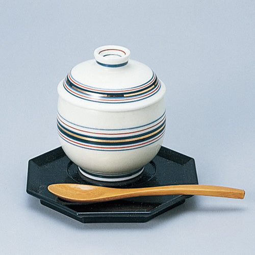 707-10381 三色ラインむし碗