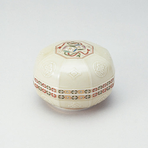 707-10352 七宝彫刻八角蓋物