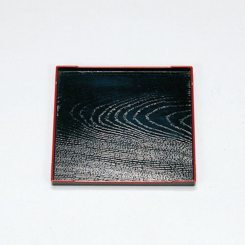 340-53311 5寸5分角盆 黒天朱