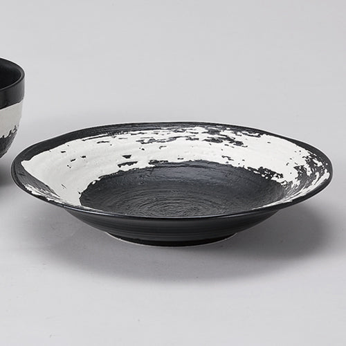 516-00163 黒海流 8寸麺皿