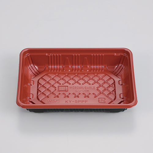 弁当容器 KY-5PPF朱黒<2400個入>
