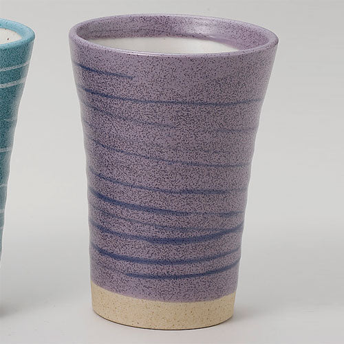 514-00020 千段フリーカップ ④紫ブルー刷毛