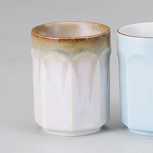 526-043600090 八角湯呑 ①錆うのふ