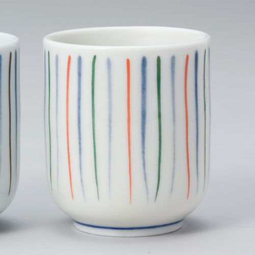 524-00005 長湯呑 黄磁十草