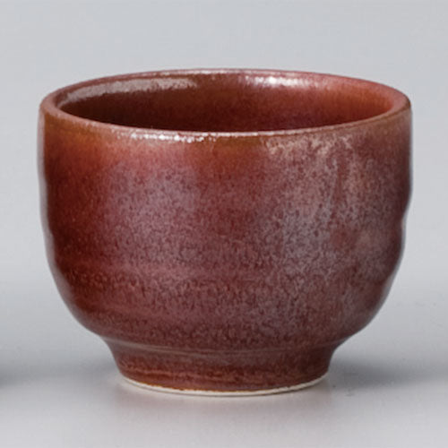 510-00040 ぐい呑み丸 小 ⑧鉄赤<8個入>