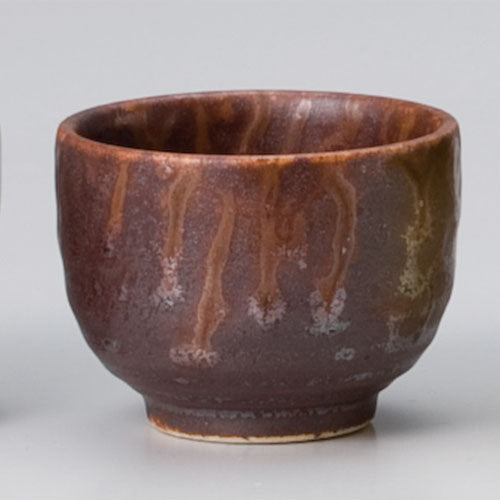 510-00039 ぐい呑み丸 小 ②サビ灰釉<8個入>