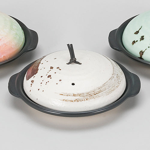 535-00129 志野刷毛目6寸陶板(組)