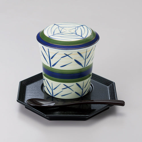 八角型スプーン置蒸台 黒