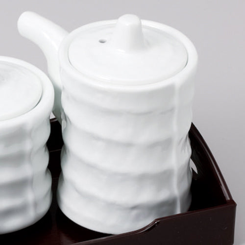 542-101110200 白磁 つづみ型汁次・大