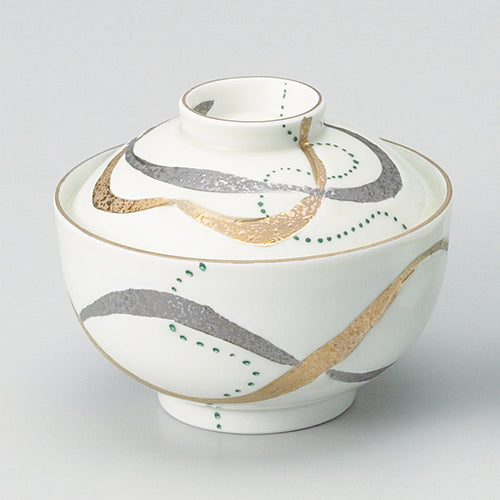 707-10361 流水金銀彩蓋物