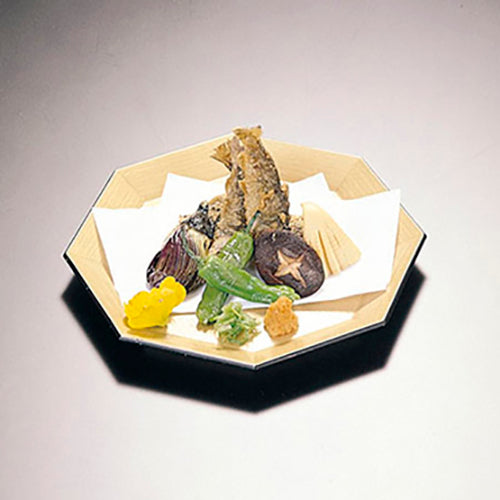 420-22021 八角皿 金塗