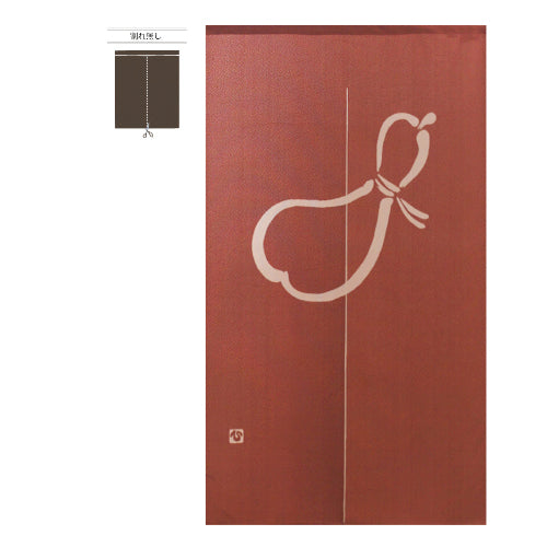 113-40033 防炎のれん ひょうたん(No.42241)