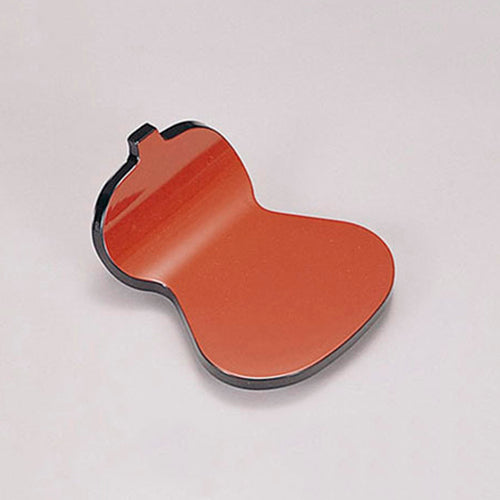 420-68011 ひさご皿 朱渕黒