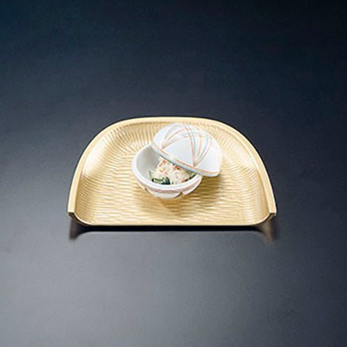 420-49021 平みの皿<小> 金塗