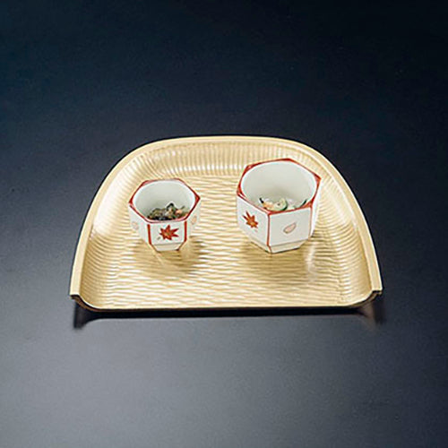 420-50021 平みの皿<大> 金塗