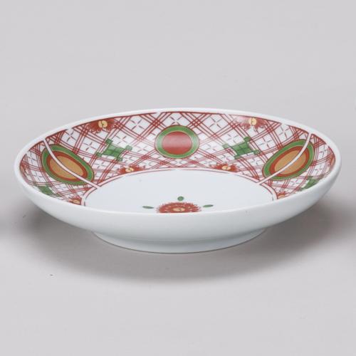 719-10009-02 錦古伊万里ゆり皿<中>