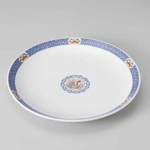 051-18 色彩鳳凰丸皿 31cm