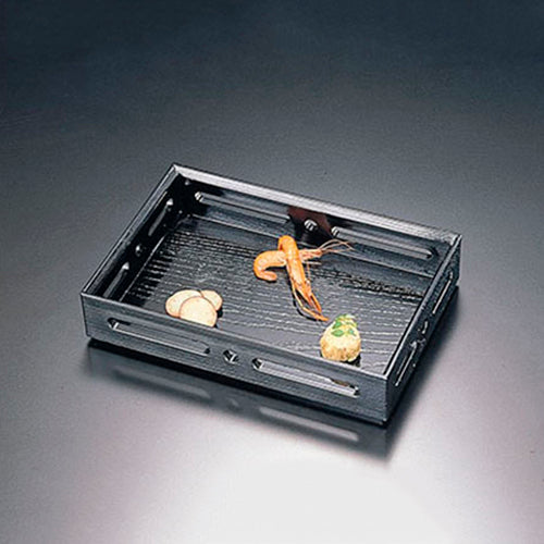 435-21111 角長すかし盛器 黒