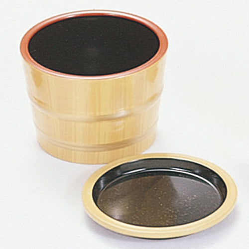 桶型汁千代口 白木目金帯