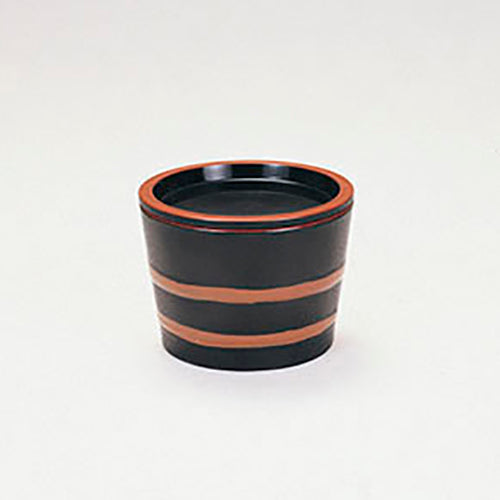 桶型汁千代口 黒朱帯