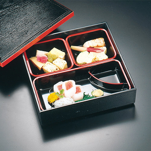 305-50111 A仕切 黒天朱 角長千代口付鉢