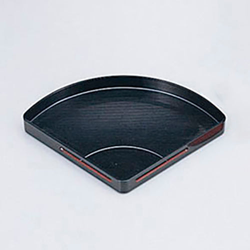 430-30011 扇面天婦羅皿 黒