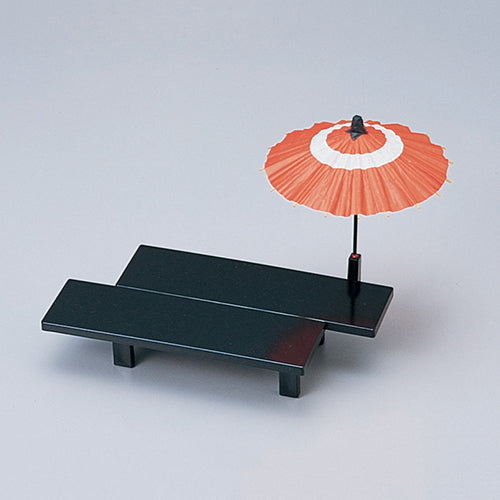 435-32311 イカダ型縁台 黒