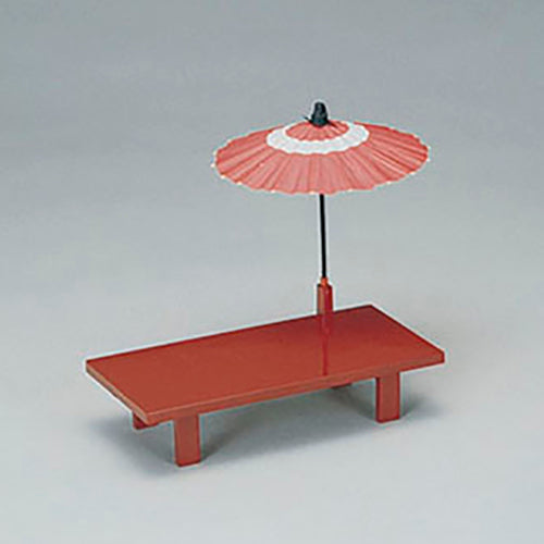 435-33321 縁台 朱