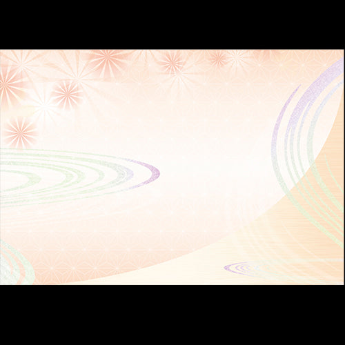 192-10150 尺3雲竜和紙マット 花流水一重梅色