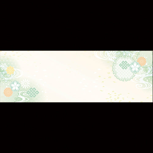 192-20148 箸置雲竜和紙マット 金閣吉祥文様若菜色