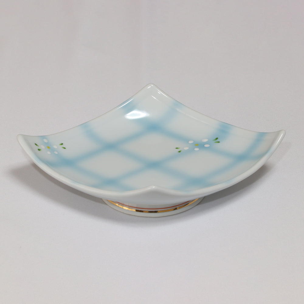 707-10072 格子小花多用皿