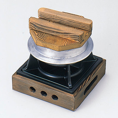 820-17004 平ミニ釜めし鍋用焼杉蓋