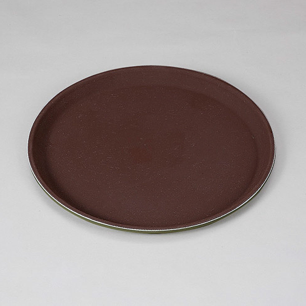840-26003 ノンスリップ盆 茶 40.5cm
