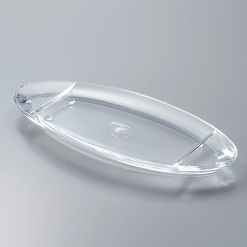 162-10032 楕円形トレイ クリア K-951C