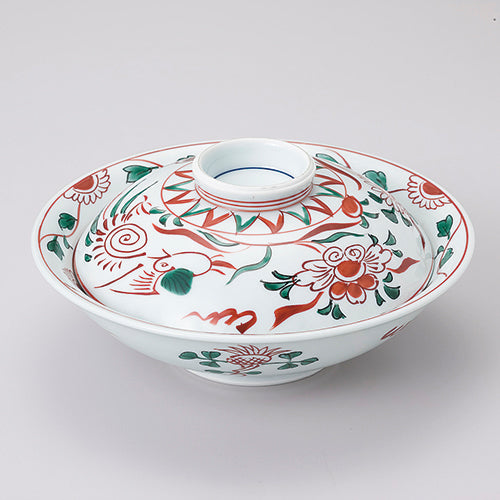 000-33 7寸赤絵骨むし