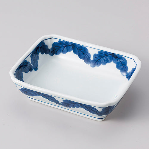 071-7 木ノ葉ダミ長角向付