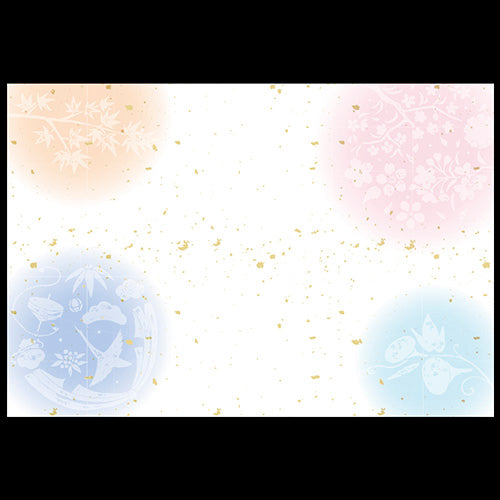 201-10255 38cm上質紙マット 金閣春夏秋冬