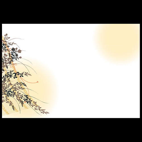 201-10261 38cm上質紙マット こがね萩絵