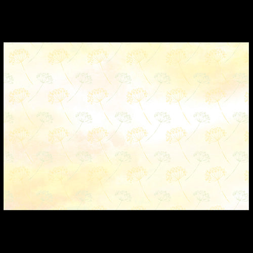 201-10266 38cm上質紙マット イエロー小花