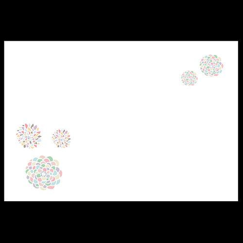 201-10286 38cm上質紙マット 花まり