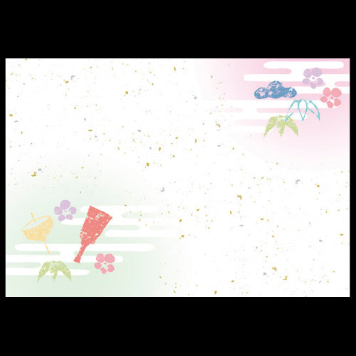 201-10290 38cm上質紙マット 金閣迎春