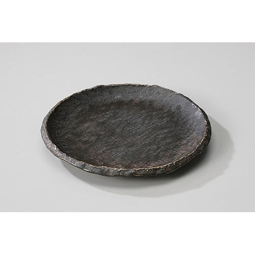 535-00103 金結晶渕石目7.5寸皿