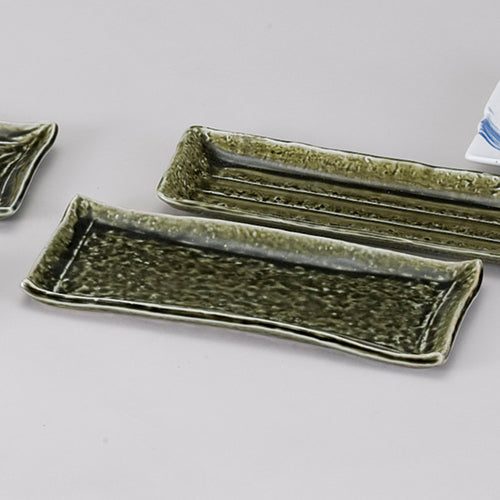 530-00063 織部つづみ型長皿