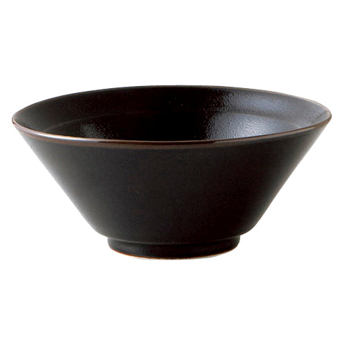 516-00827 柚子黒天目 4.8ライス碗