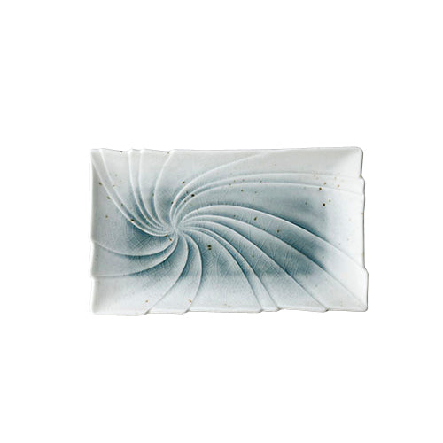 519-00003 うず型焼物皿 湖畔